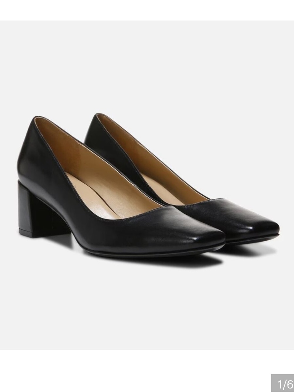 NIB Naturalizer Karina Pumps in Black Leather 9.5